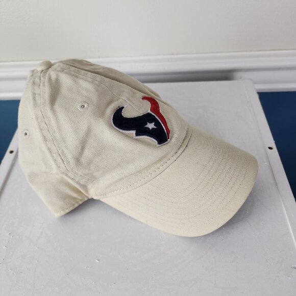 NFL Houston Texans Adjustable Beige Cap Embroidered - Picture 2 of 5